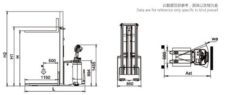 24v Full Electric Pallet Stacker