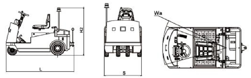 48V Electric Tow Tractor